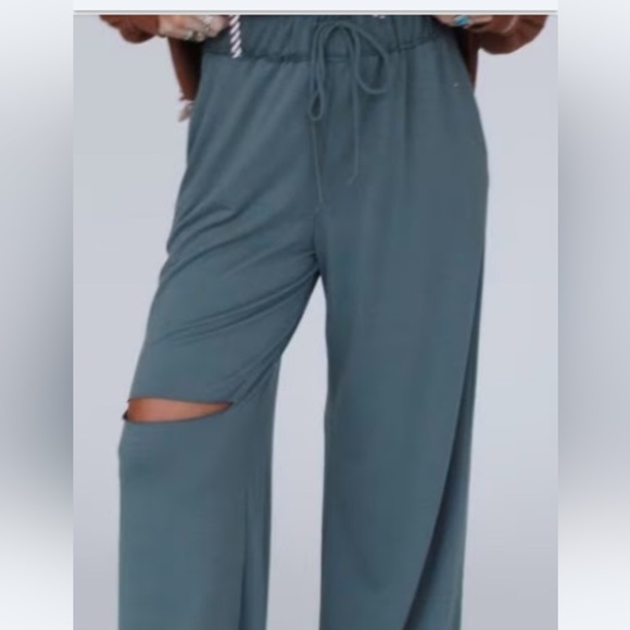 Three Bird Nest Pants - Cora Wide Leg Pants in Light Olive